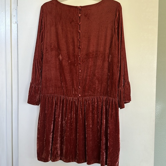 Madewell Velvet Bell Sleeve Dress VGUC - Picture 3 of 7